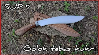 Proses pembuatan Golok tebas model kukri super Kuat dan tajam.!!!