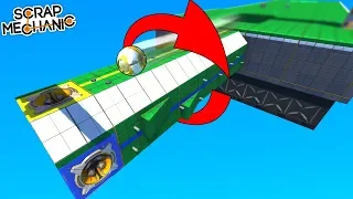 Rotating Mini Golf Tube of Doom! (Multi Ball Golf Challenge)  - Scrap Mechanic Challenge Mode