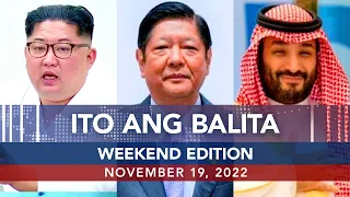UNTV: Ito Ang Balita Weekend Edition | November 19, 2022