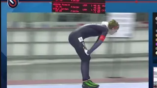 Jordan Stolz- 1.42,26 (1500m Junior World Record)