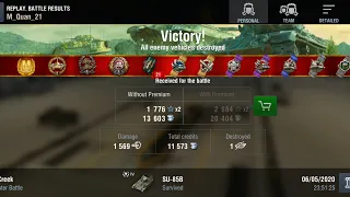 Su-85b - ACE TANKER, 1 kill, 1569 dmg - World of Tanks Blitz