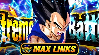 MEGA GOOD!! LEVEL 10 LINKS 100% RAINBOW STAR EZA INT BASE VEGETA! (DBZ: Dokkan Battle)