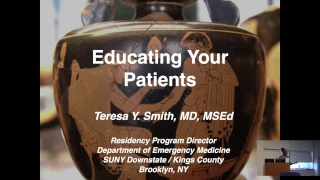 Jacobi Grand Rounds: Educating Your Patients