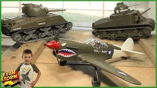 Exploring What's Inside Mystery Military Box #2 Surprise Tanks & Airplanes