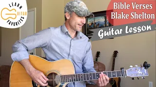 Bible Verses - Blake Shelton - Guitar Lesson | Tutorial