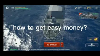 how to get easy money on modern warship (for starters)