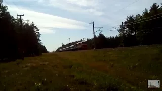 Тепловоз ТЭП70-0214 с поездом №669 Гомель - Минск