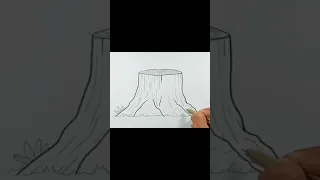 How to draw Tree Trunk #shorts