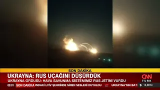 Ukrayna Ordusu Hava savunma sistemimiz Rus jetini vurdu