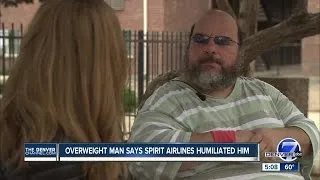 Overweight man: Spirit Airlines 'embarrassed' me after taking away my seat