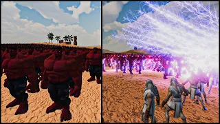 Can Super Red Hulk Army Beat Heroes And Gods? - Ultimate Epic Battle Simulator 2
