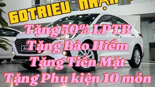 HYUNDAI ACCENT| XẢ KHO 60TR NHẬN XE|TẶNG 50% LPTB,TẶNG BẢO HIỂM+PHỤ KIỆN 10 MÓN| ☎ 0819.016.472