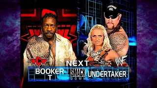 The Undertaker w/ Sara vs Booker T w/ Shane WCW Championship Match 8/2/01 (1/2)