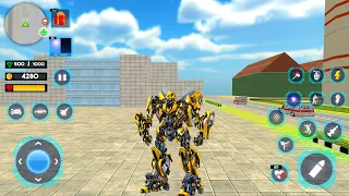 Bumblebee Multiple Transformation Jet Robot Car Game 2023 - Android GamePlay Walkthrough