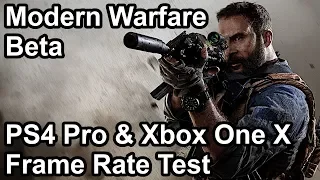 Call of Duty Modern Warfare PS4 Pro vs Xbox One X Frame Rate Test (Beta)