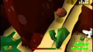 Frogger (PSX) Walkthrough Cactus Zone: 8-5 Big Boulder Alley