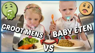 ADULT VS BABY FOOD SWiTCH UP CHALLENGE 🤮 | Luan Bellinga #93