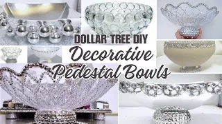Turn Dollar Tree Bowls into Beautiful Decorative Bowls (Glam Edition) | Home Decor Dollar Tree DIY