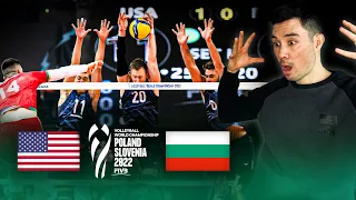 Reacting to USA vs. Bulgaria Volleyball 2022 FIVB World Championships