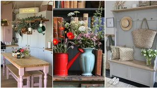 English country farmhouse style decorating ideas.English country farmhouse decor inspiration.#home