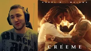 (REACCIÓN) Karol G, Maluma - Créeme