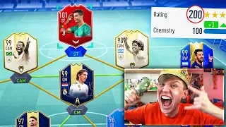 WORLDS FIRST 200 RATED FUT DRAFT!! (FIFA 19)