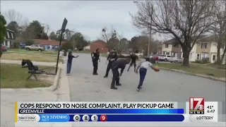 Cops respond to noise complaint, play pickup game with kids