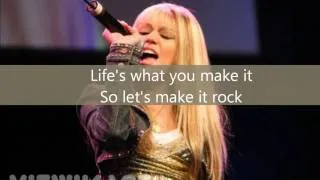 Life's What You Make It - Hannah Montana / Miley Cyrus (Lyrics) (HD)