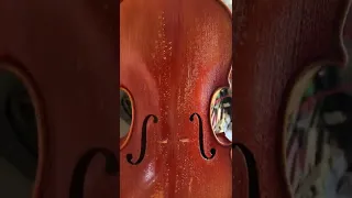 Violin varnish melted because of high temperature in the car exposed to the sun in summer