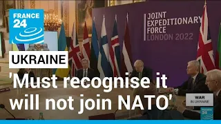 Zelensky says Ukraine must recognise it will not join NATO • FRANCE 24 English