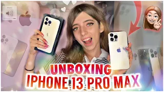 UNBOXING IPHONE 13 PRO MAX GOLD ✨