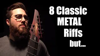 8 Classic Metal Riffs on 8 String Guitar