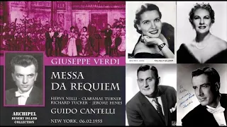 Verdi "Messa da Requiem" Nelli/Turner/Tucker/Hines/Cantelli