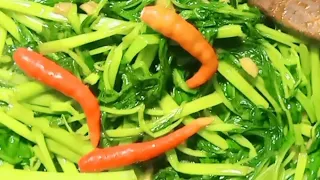 Quick and easy kangkong recipe