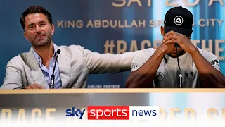An emotional Anthony Joshua cries after losing to Oleksandr Usyk
