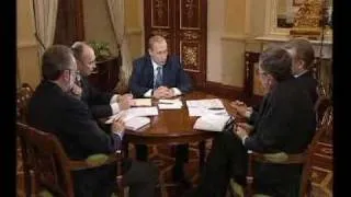 В.Путин.Интервью главным редакторам. 22.03.01 Part 7