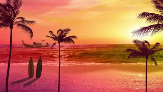 Sunset Beach Motion Loop Background