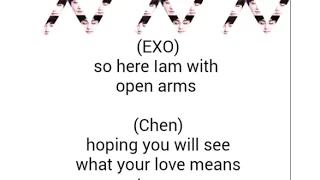 EXO  open arms (with lyrics)