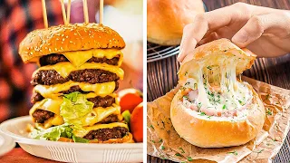 Delicious BURGER And PIZZA Recipes || Fast Food Hacks For Busy People