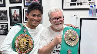 Surprising Coach Freddie With the WBC Trainer's Belt