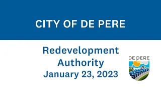 City of De Pere Redevelopment Authority - January 23, 2023