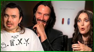Keanu Reeves & Winona Ryder Believe 'The Matrix' Is a 90's Shroom Trip