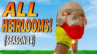 ALL HEIRLOOMS COMPARED! - Hidden Heirloom Secrets, Quips, Animations (Apex Legends & Loba)