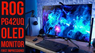 ROG PG42UQ OLED Monitor First Impressions!