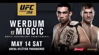 UFC 198 Fabricio Werdum vs  Stipe Miocic on May 14, 2016