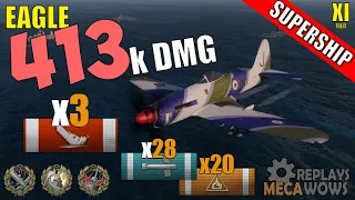 Eagle 413k damage 3 Kills  | World of Warships Gameplay