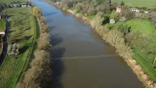 4K Drone 3 Star Severn Bore Minsterworth 04.03.22 Gloucestershire