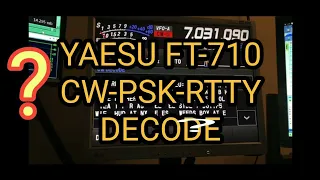 YAESU FT-710 CW Decode ??