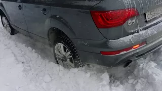 18.01.2018 Audi Q7 winter snow offroad. Part 2