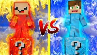 МОРОЗ ЛАКИ БЛОК VS ТЕПЛА ЛАКИ БЛОК! НУБ ПРОТИВ ПРО! ВЫЖИТЬ НА 1 БЛОКЕ! #99